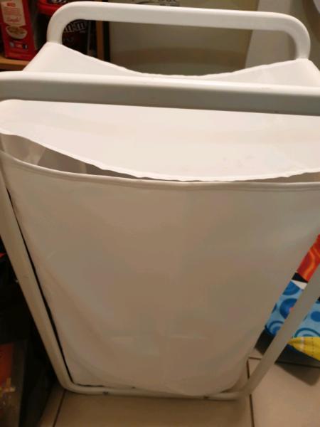 Ikea clothes hamper and scarf holder