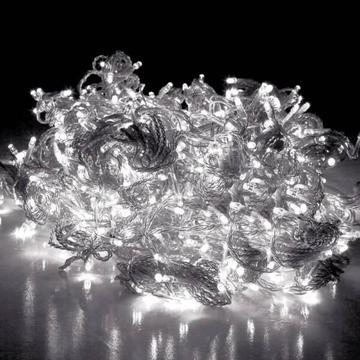Christmas 600 LED Curtain Lights White