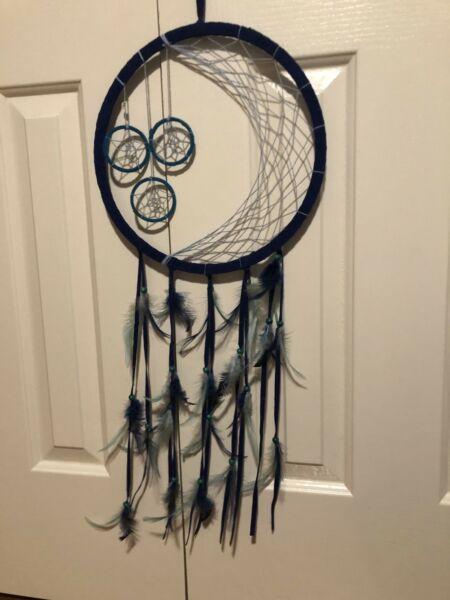 Moon and star dream catcher