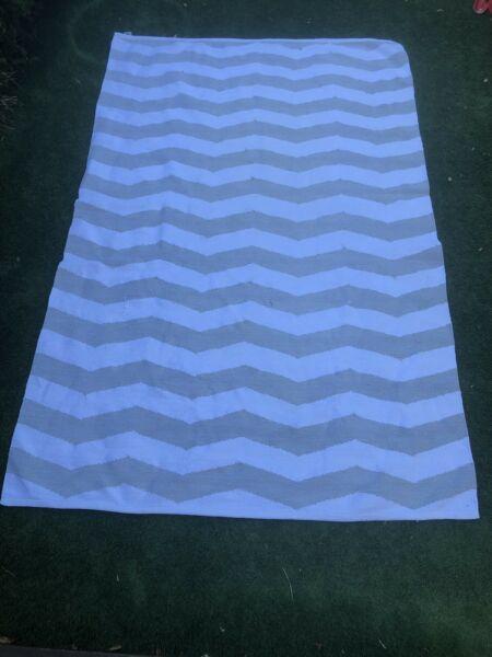 Chevron floor rug