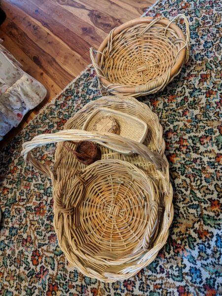 Vintage baskets - assorted sizes