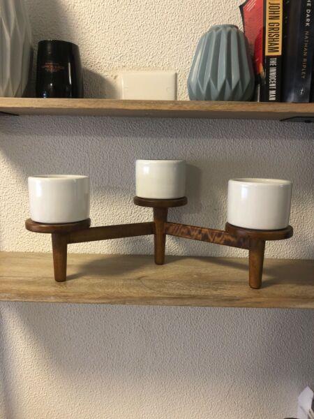 West Elm decorative candle or plant holder - brand new