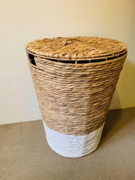 Wicker washing/storage basket