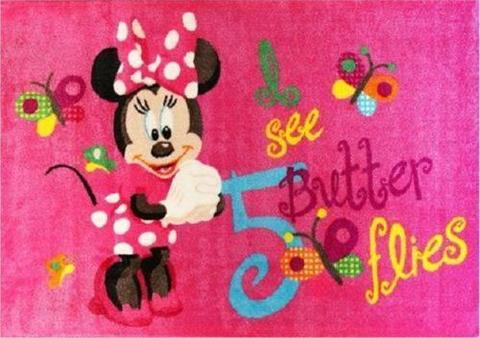 Disney MINNIE MOUSE BUTTERFLY KIDS FLOOR RUG 150 x 100 cm