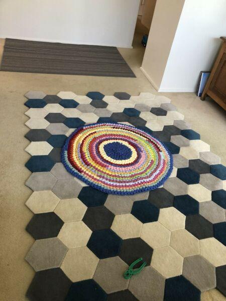 Handmade mat/ floor rug