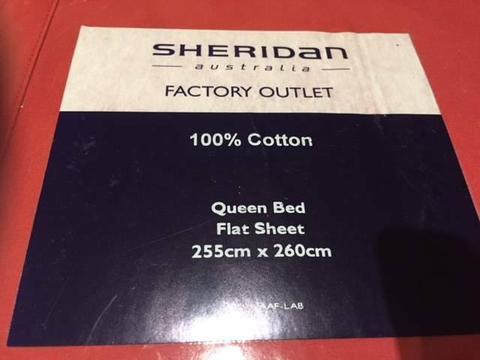 NEW Sheridan - Queen bed flat sheet