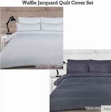2 x identical quilt cover sets - KING BED