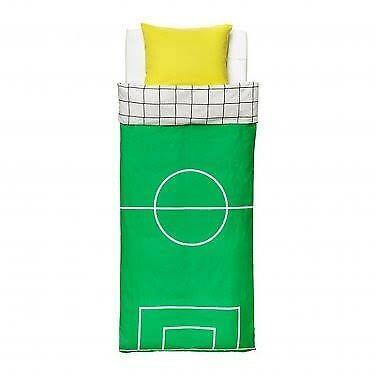 2 x IKEA Single Doonas with soccer covers