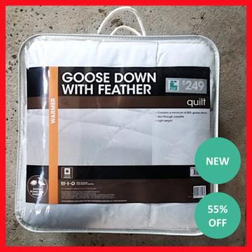 NEW Queen size Luxary Quilt Goose Down 50% & Feather 50% Doona