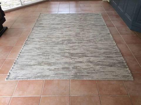 Bayliss Grampian Blossom flat weave floor rug (as new)