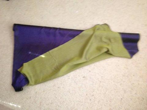 Bolt of purple and green material - make an offer or gone by 16TH