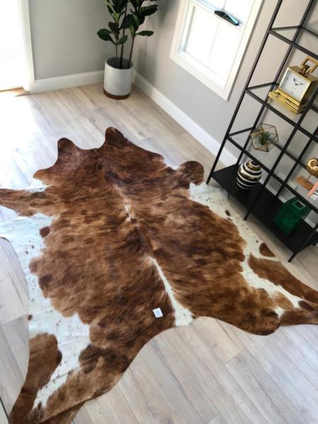 White belly cowhide rug premium quality buy direct from importer
