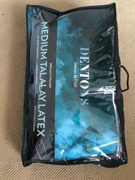 Denton Latex Pillow - Brand New