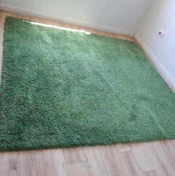 Ikea green rug