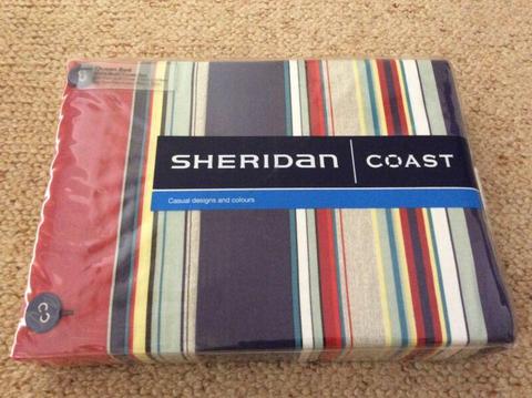 BRAND NEW SHERIDAN QUEEN BED QUILT COVER SHEET
