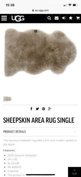 Authentic Ugg Sheepskin Area Rug