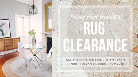 Rug Clearance - BONDI - private viewings - CHEAP RUGS
