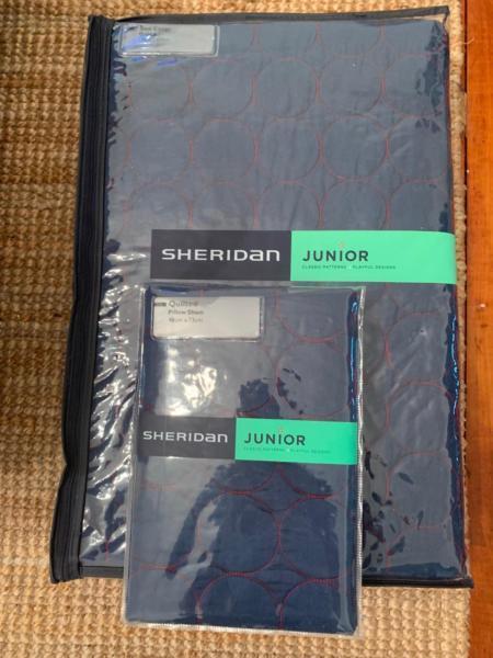 Sheridan single bed coverlet and matching pillow sham
