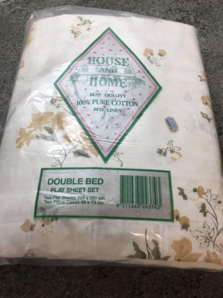 Vintage 1980,s double bed sheet set brand new