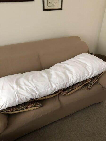 Long hug pillow. 2 pillows inside.127cm long,40cm wide