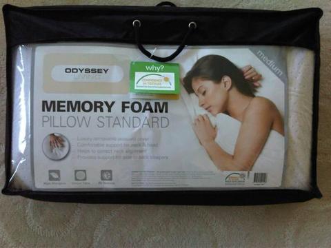 Brand New Odyssey Living Standard Memory Foam Pillow