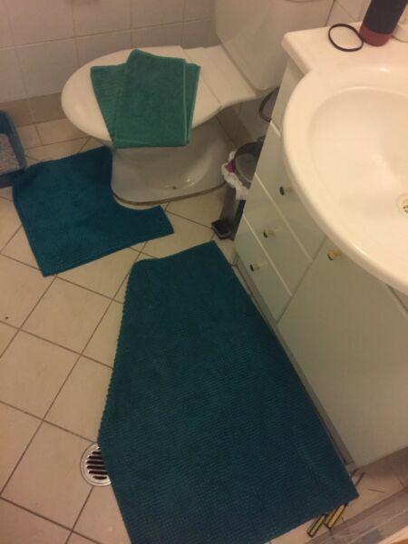 Bath mat toilet mat and hand towel