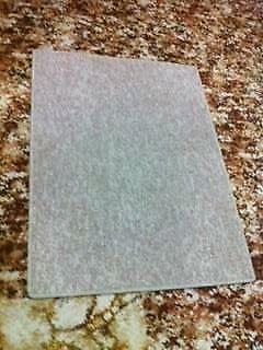 1 Square Wool Grey Pattern Rug