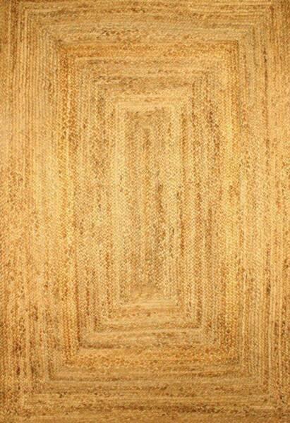 Hand-Spun Braided 100% Jute Floor Rug