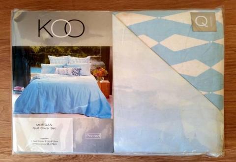 NEW SEALED QS Quilt Cover Set and KS sheets