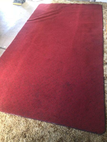 LARGE RED FLOOR RUG