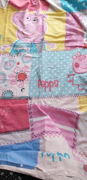 King single Peppa Pig cotton quilt cover set
