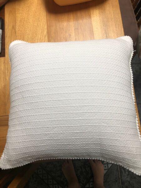 4 x white cushions near new
