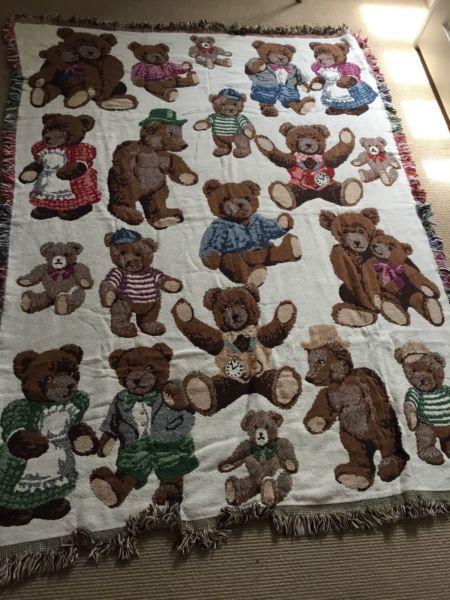 Teddy bear blanket