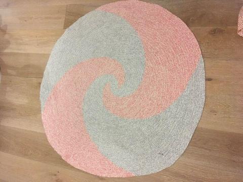 Pink/Grey Floor Rug - Miann & Co