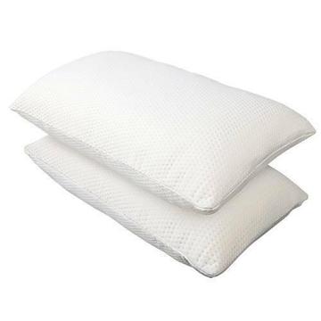 2 x Luxury Memory Foam Pillows High Density Visco Elastic 19cm
