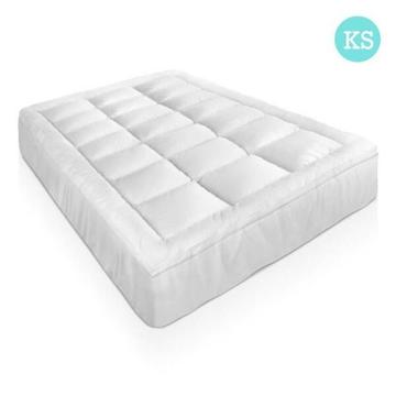 1000GSM Bamboo Fabric Pillowtop Mattress Topper Bed Cover 5cm K