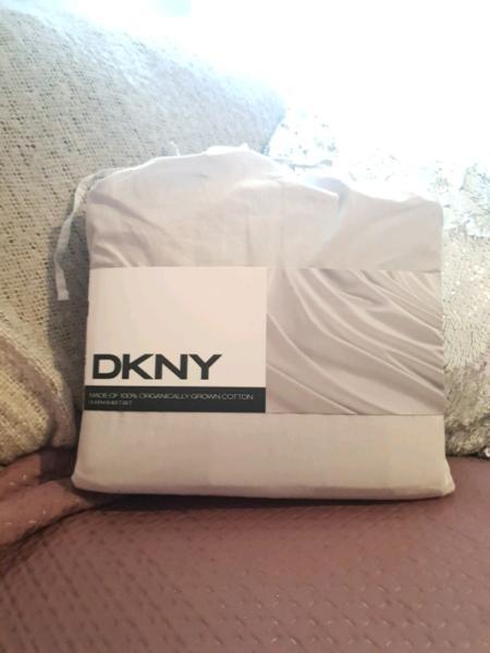 DKNY Light Grey 4pc Queen Sheet Set by Donna Karan