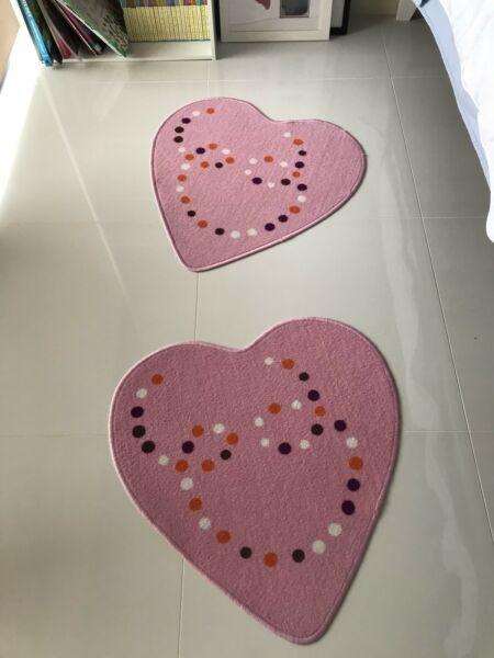 Cute heart mats