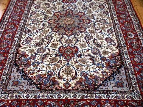 Genuine Isfahan Persian Carpet - Stored 18 years
