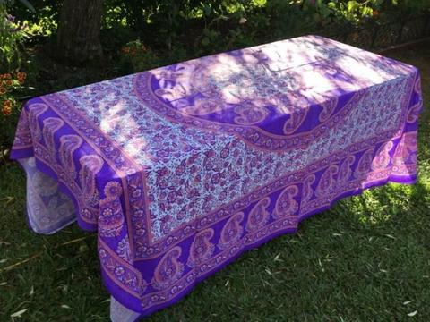 Purple Cyclone Table Cloth (250cm x 210cm)