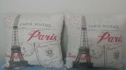 2 Cushions with Paris theme