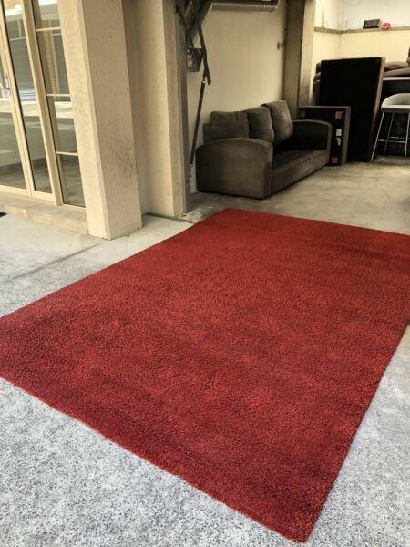Huge red rug