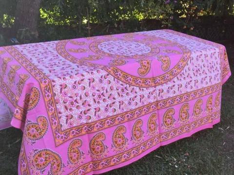 Table Cloth - Pink Cyclone Handmade