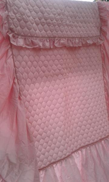 Pink Quilted Single Bedspread