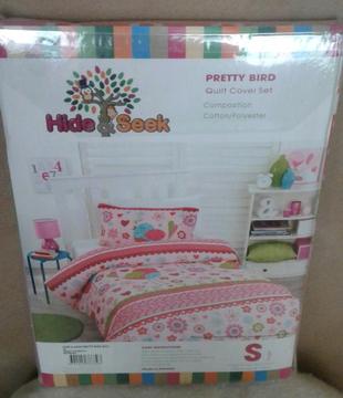 New Girl's Single Bed Quilt Cover Set