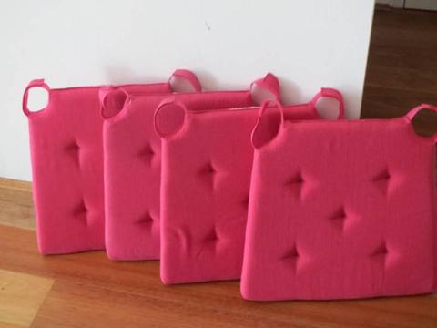 Justina Chair Pads-Pink