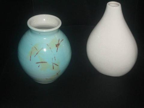 Moda Cream Vase and/or Light Blue Vase