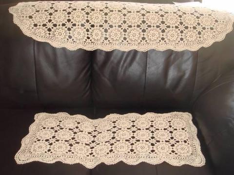 Hand made lace two different sizes