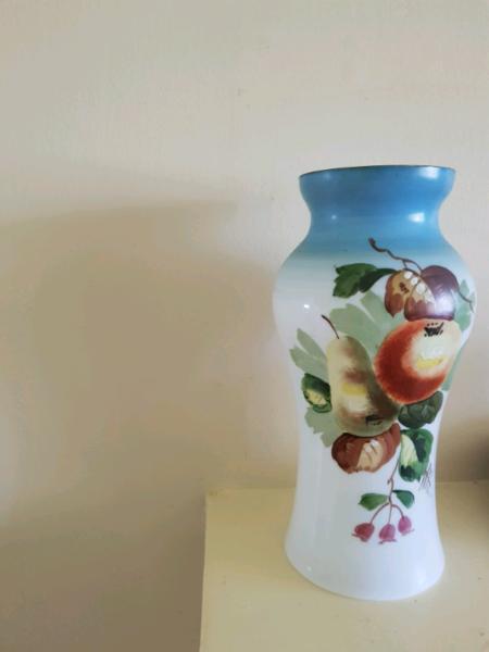 Over 100 yr old hand painted vase