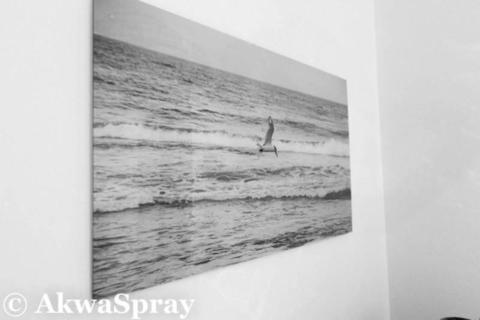 MODERN HAMPTONS COASTAL SEA ART PHOTO PRINT ACRYLIC MOUNTED PANEL